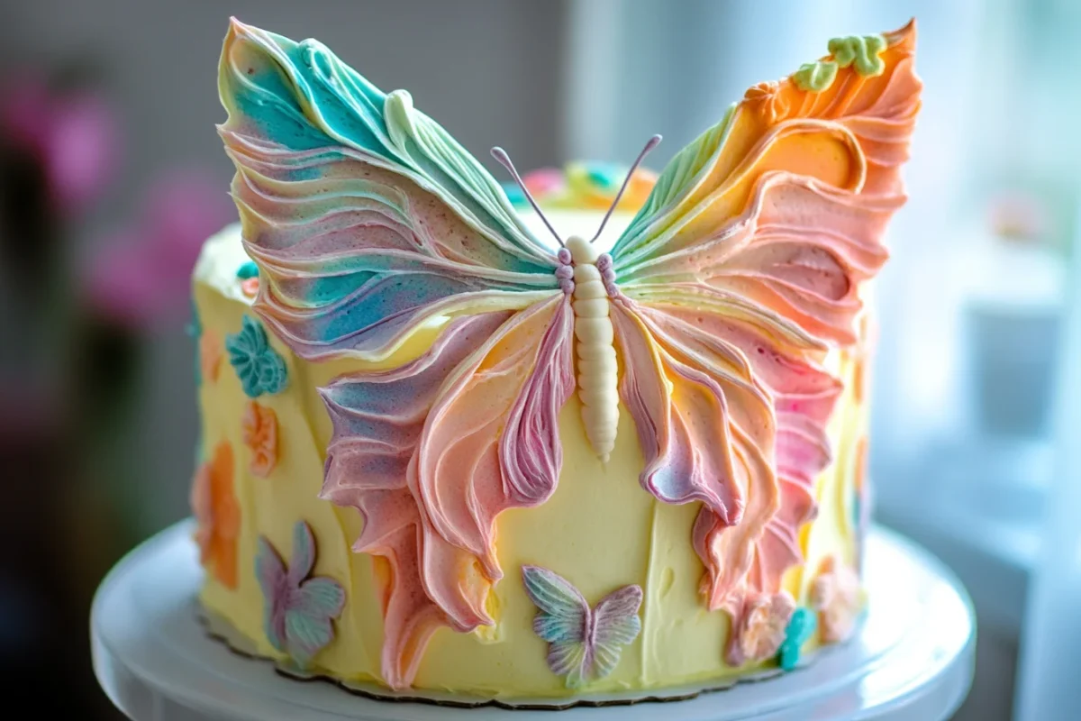 "Stunning butterfly cake"