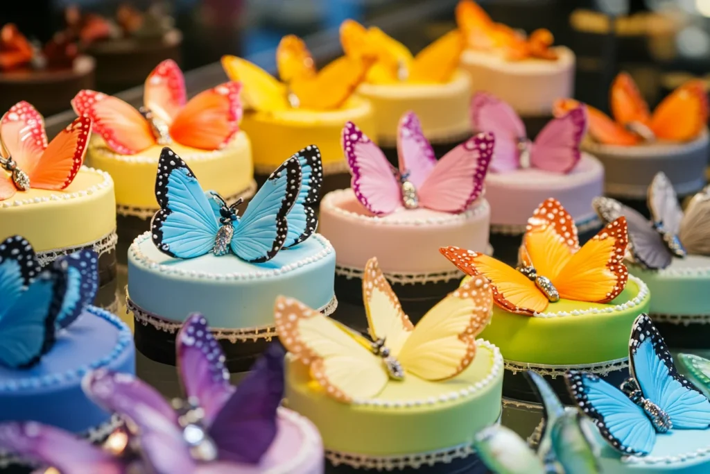 "Butterfly cake color ideas"