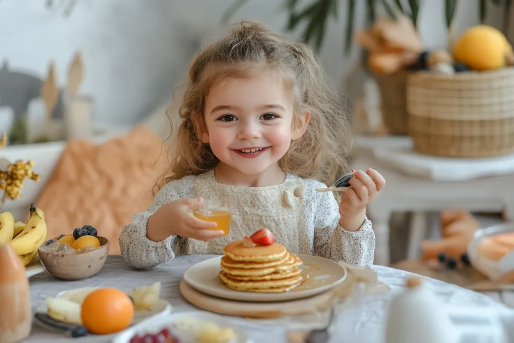 Fluffy pancakes from scratch