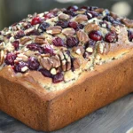 Sweet cranberry nut bread