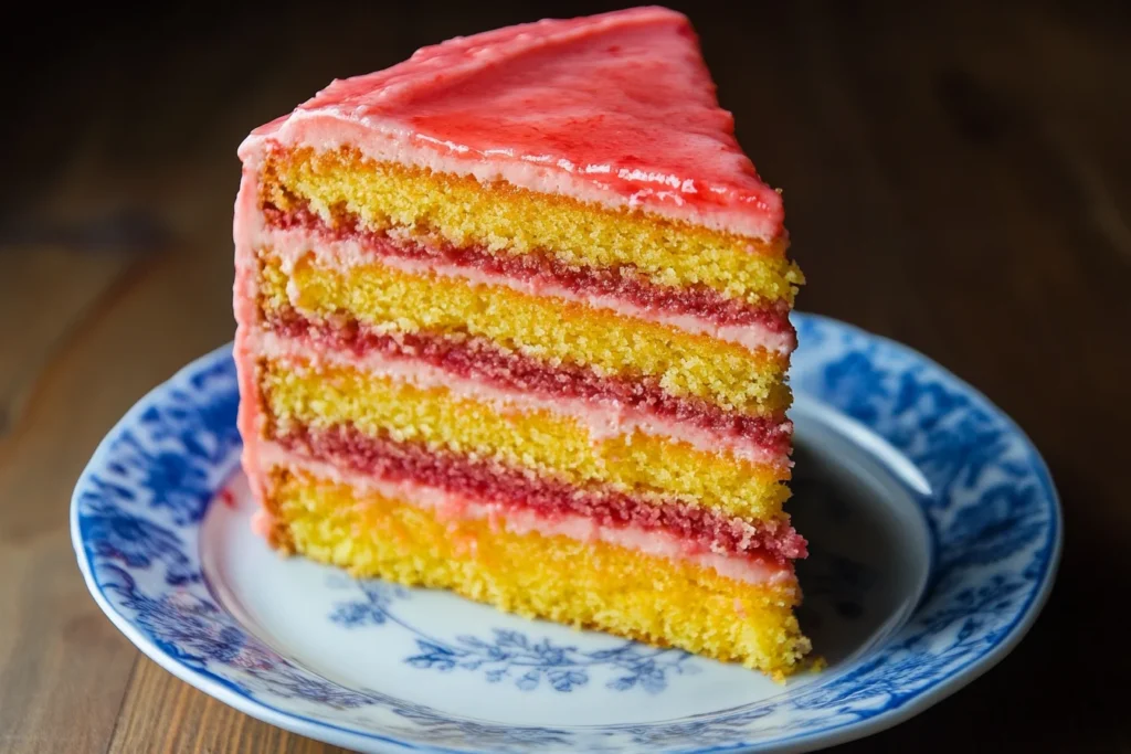 Gluten-free strawberry crunch cake