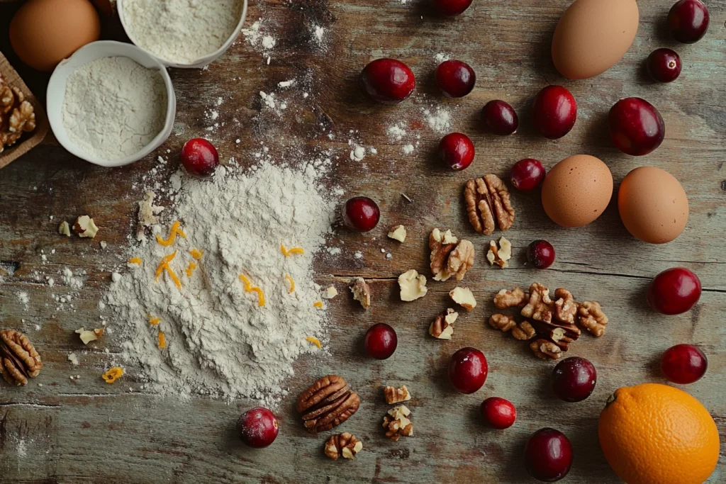 Cranberry nut bread ingredients