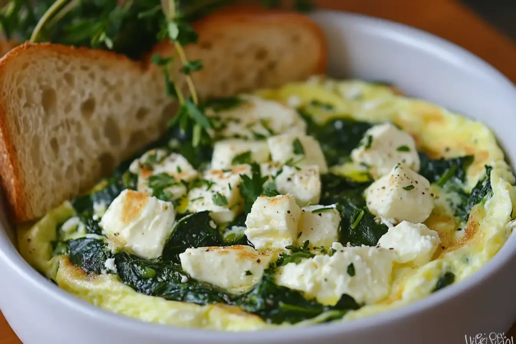 Spinach and Feta Omelette