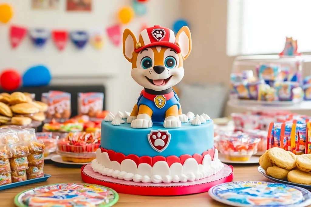 Paw Patrol birthday setup