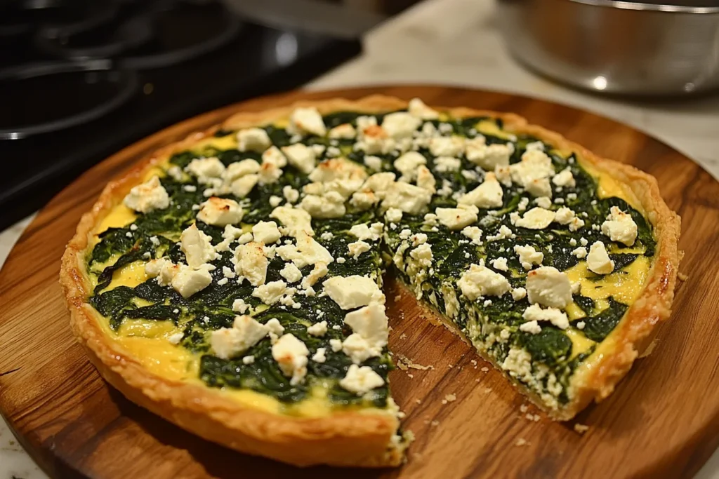 Spinach and Feta Quiche Recipe