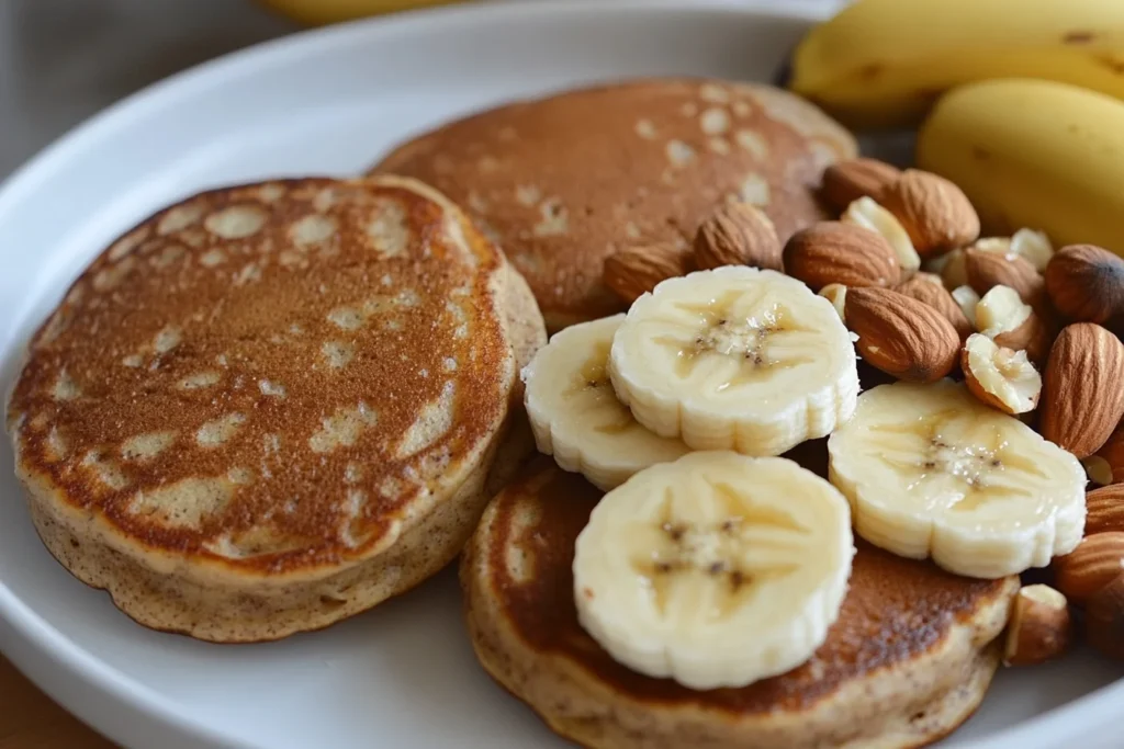 Vegan banana pancakes without dairy