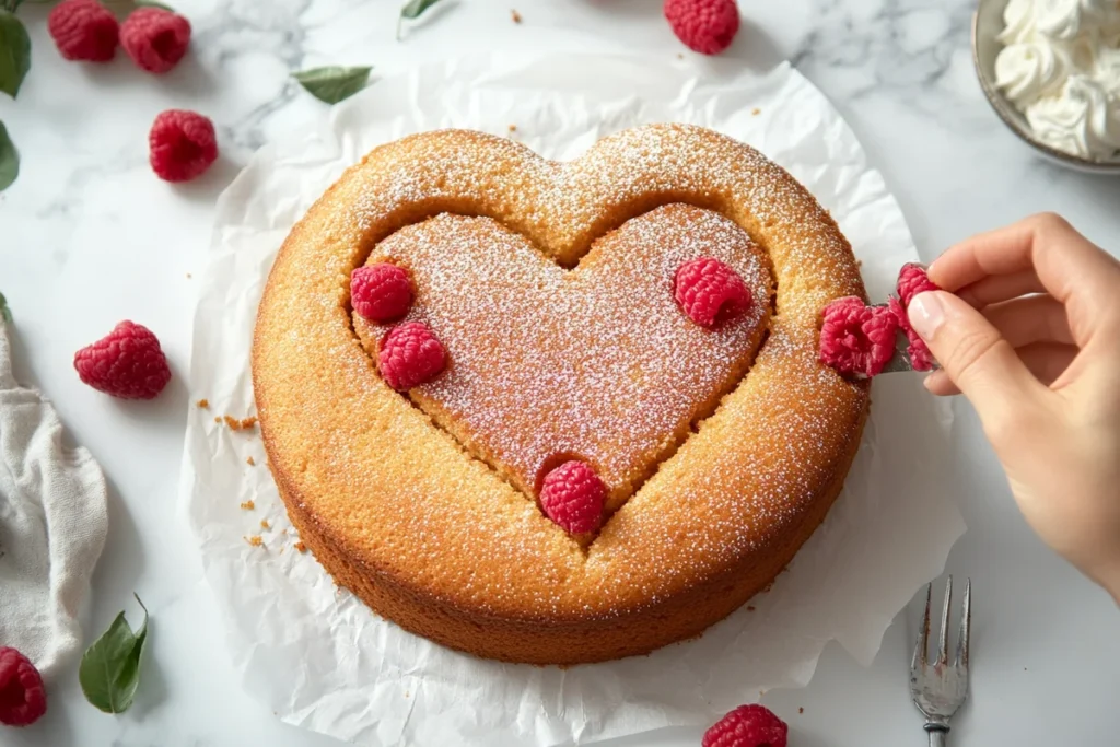 How to make a heart-shaped cake without a special pan