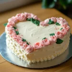 Heart-shaped cake without a special pan