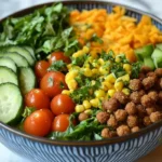 Happy Fridge Salad with colorful vegetables