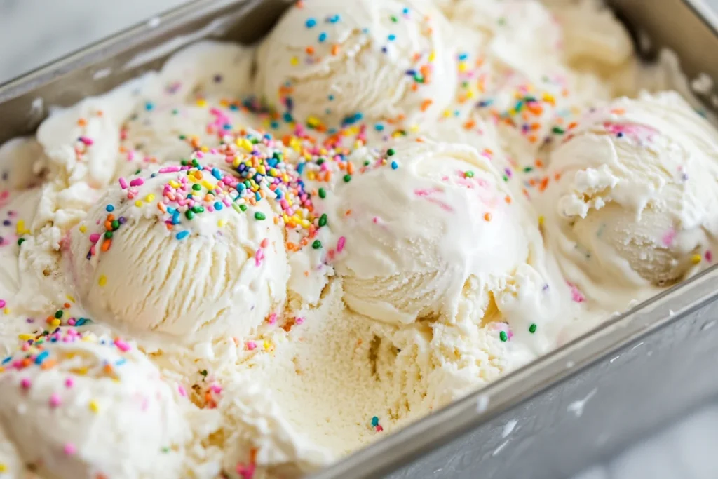 DIY birthday cake ice cream recipe