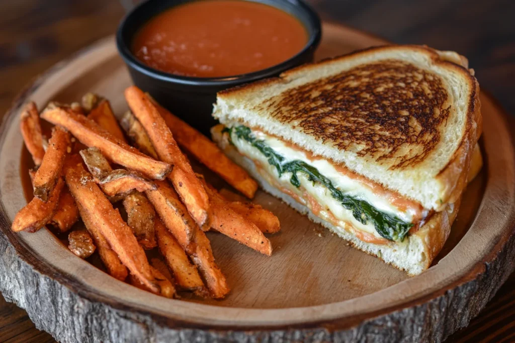 Spinach and Artichoke Cheese Sandwich