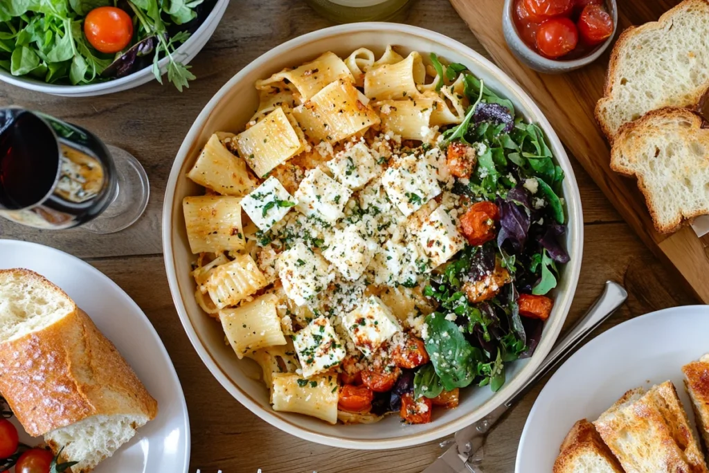 Side dishes to pair with baked feta pasta