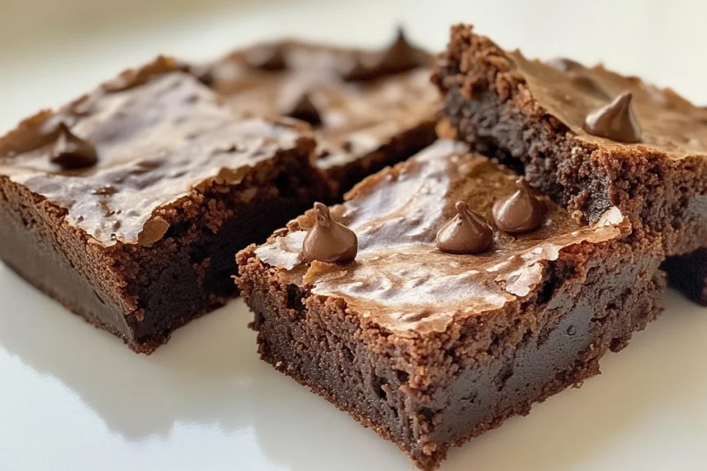 Brownies with a fudgy texture