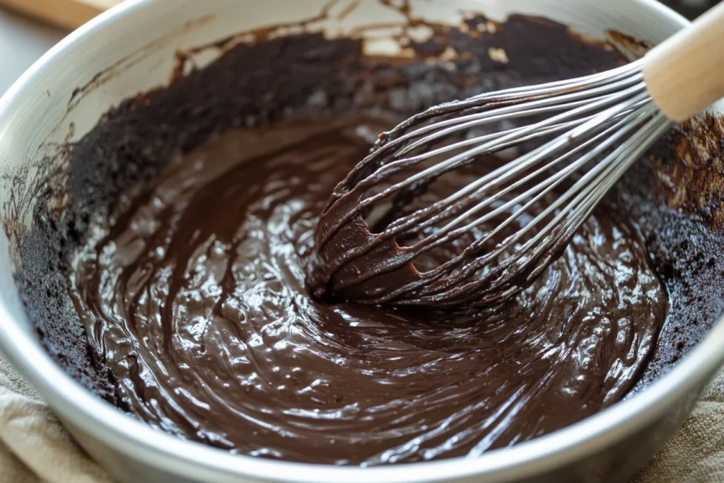 How do you make fudgy brownies?